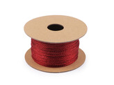 Lurexová šňůrka / provázek Ø1 mm, vánoční - 1 ks - 3 červená