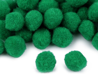 Bambulka Ø20 mm - 100 ks - 23 (20 mm) zelená vánoční Bambulka Ø20 mm - 100 ks - 23 (20 mm) zelená vánoční