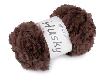 Pletací příze Husky 100 g - 1 ks - 8 (07) hnědá