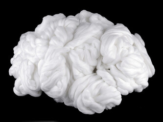 Extra silná příze 1000 g česaná melír - 1 ks - 1 bílá