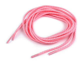 Reflexní tkaničky do bot, tenisek, mikin délka 130 cm - 100 ks - 2 růžová světlá