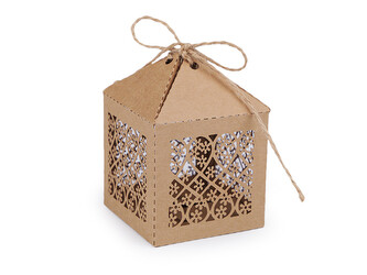 Papírová krabička - 50 ks - 2 natural květy