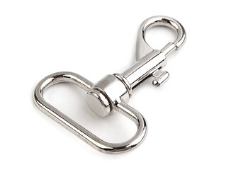 Kovová karabina s obrtlíkem průvlek 38 mm - 10 ks - 1 nikl