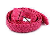 Dámský / dívčí pásek proplétaný - 1 ks - 2 pink