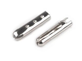 Kovová koncovka na šňůru Ø3,3 mm hladká - 50 ks - 1 nikl