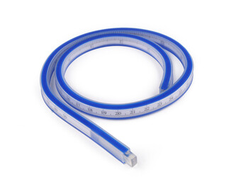 Ohebné pravítko délka 50 cm, 60 cm - 1 ks - 1 (50 cm) modrá