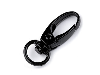 Kovová karabina s obrtlíkem průvlek 10 mm - 100 ks - 5 černý lak