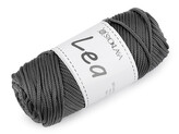 Pletací a háčkovací příze macrame Lea Ø3 mm 90 g - 1 ks - 10 šedá
