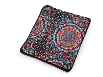 Skládací nákupní taška se zipem pevná 38x44 cm - 1 ks - 83 černá mandala