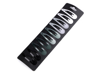 Sponka do vlasů pukačka - 10 ks - 4 mix zelená tmavá