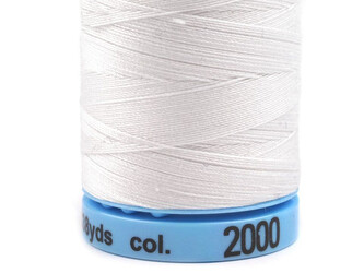 Bavlněné nitě 400 m Etiketní č.50 Triana Amann - 5 ks - 2000 White
