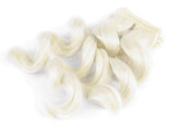 Paruka / vlasy pro panenky 25 cm vlnité - 1 ks - 8 blond nejsvětlejší