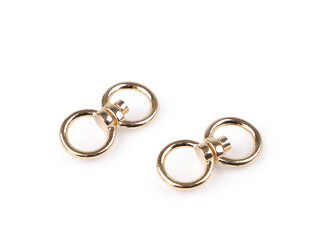 Otočný průvlek na kabelku / obrtlík 17x33 mm - 100 ks - 2 růžové zlato