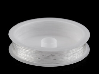 Pruženka / gumička kulatá Ø1 mm - 10 ks - transparent
