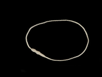 Šňůrka na visačku PES s pojistkou - 1000 ks - 2 krémová nejsvět.