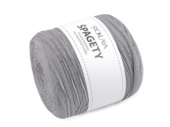 Špagety / příze 550 g - 1 ks - 19 melír šedá různé odstíny