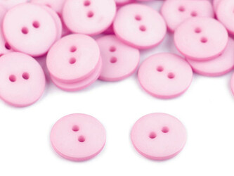 Knoflík velikost 24" - 50 ks - 12 (135) růžová sv.