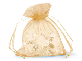 Dárkový pytlík 9x11 cm organza - 100 ks - 29 zlatá