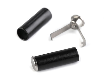 Koncovka dvoudílná s pojistkou Ø5 mm - 20 ks - 5 černá
