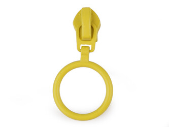 Jezdec ke spirálovým zipům No 5 s barevným kroužkem - 20 ks - 1 žlutá