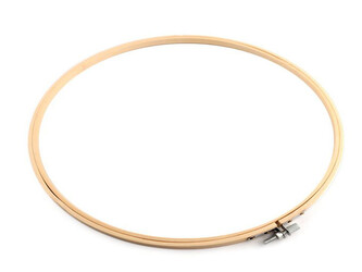 Vyšívací kruh bambusový, velký Ø29 cm - 1 ks - bambus světlý