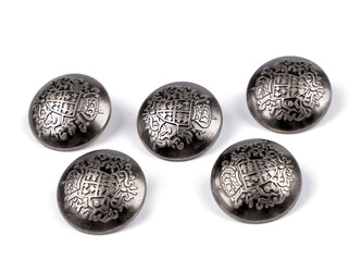 Kovový knoflík velikost 28", 32", 36" - 200 ks - 1 (36") nikl antik