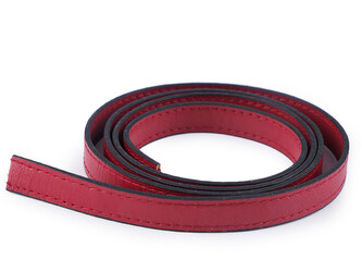 Ucha na tašky prošitá - polotovar - 2 ks - 6 červená