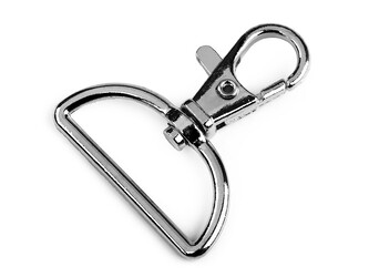 Kovová karabina s obrtlíkem průvlek 30 mm - 10 ks - 4 nikl černý