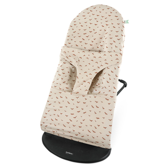 Potah na houpací lehátko Babybjörn® Bouncer Balance Soft Trixie - Babbling Birds