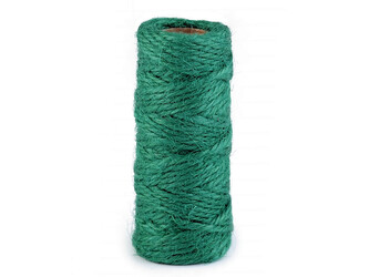 Sisalový provázek Ø2 mm - 24 ks - 5 zelená jedle