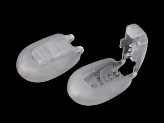 Plastová koncovka 15x19 mm zamačkávací - 100 ks - 4 transparent