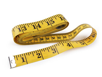 Metr krejčovský 300 cm - 5 ks - žlutá