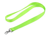Šňůra na krk s karabinkou - 10 ks - 2 zelená neon