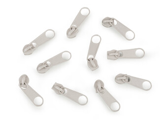 Jezdec ke spirálovým zipům No 3 pro metráž typu POL - 100 ks - 307 krémová