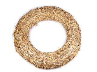 Slaměný věnec Ø60 cm - 1 ks - přírodní