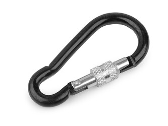 Kovová karabina s pojistkou - 10 ks - 2 černá