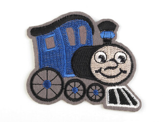 Nažehlovačka lokomotiva - 10 ks - 3 modrá