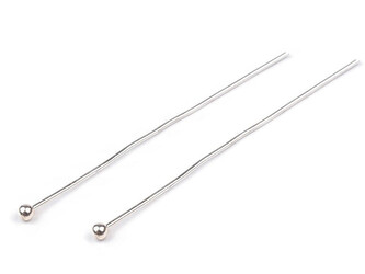 Ozdobný ketlovací nýt 40 mm - 200 ks - 1 stříbrná světlá