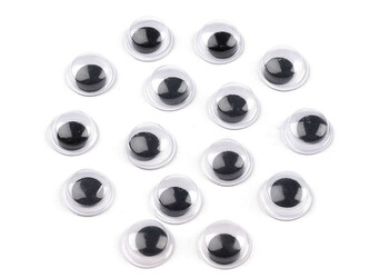 Samolepicí oči Ø8 mm - 200 ks - viz foto