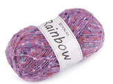 Pletací příze mohérová Rainbow 100 g - 1 ks - 15 (32-2) fialová sv.