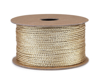 Lurexová šňůrka plochá / provázek šíře 1,2 mm vánoční - 1 ks - 2 zlatá