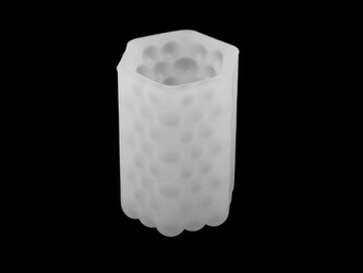 Silikonová forma na výrobu svíček a odlitků - 1 ks - 3 bílá