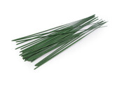 Floristický plastový stonek / drát délka 20 cm - 30 ks - zelená