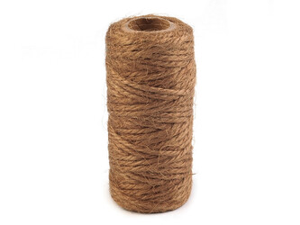 Sisalový provázek Ø2 mm - 24 ks - 8 hnědá světlá