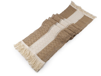 Běhoun / ubrus juto-bavlněný 30x170 cm - 1 ks - 2 režná přírodní