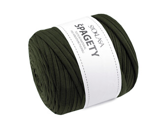 Špagety / příze 550 g - 1 ks - 15 zelená khaki různé odstíny