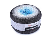 Pletací příze Flowers Moonlight 260 g - 1 ks - 3 (3251) modrá azuro šedá
