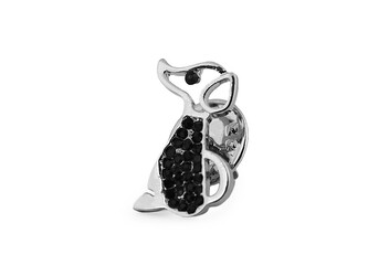 Brož / odznak pes, včela - 1 ks - 1 platina pejsek