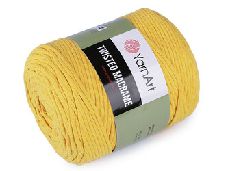 Pletací příze Twisted Macrame 500 g rozčesávací - 1 ks - 3 (764) žlutá narcisová