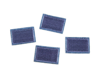 Nažehlovací záplaty pro opravy dírek i zdobení 23x33 mm - 10 ks - 6 modrá jeans
